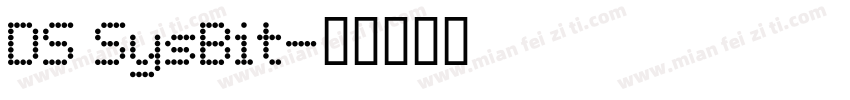 DS SysBit字体转换